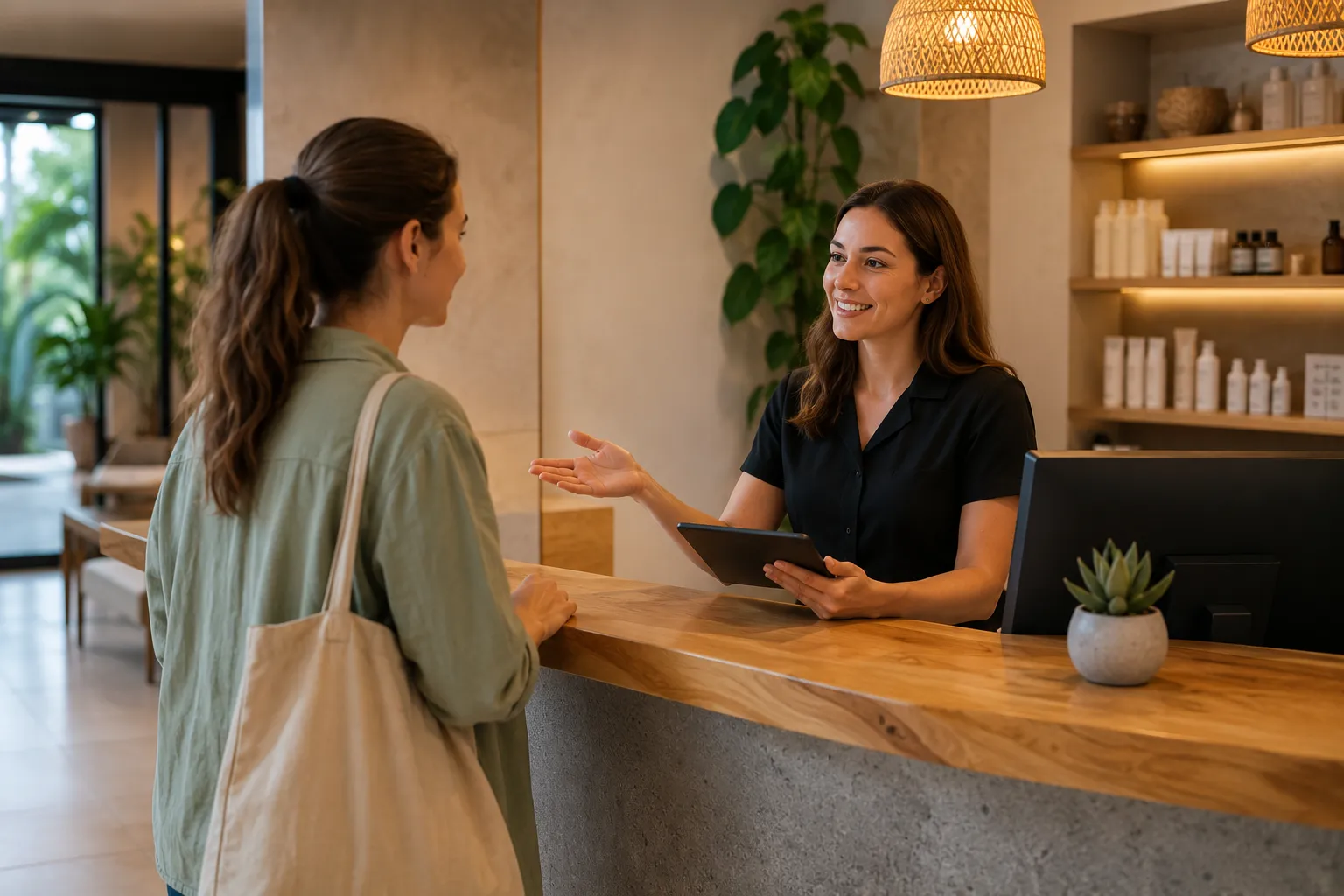 Recepcija na kojoj se dogovara termin s klijentom